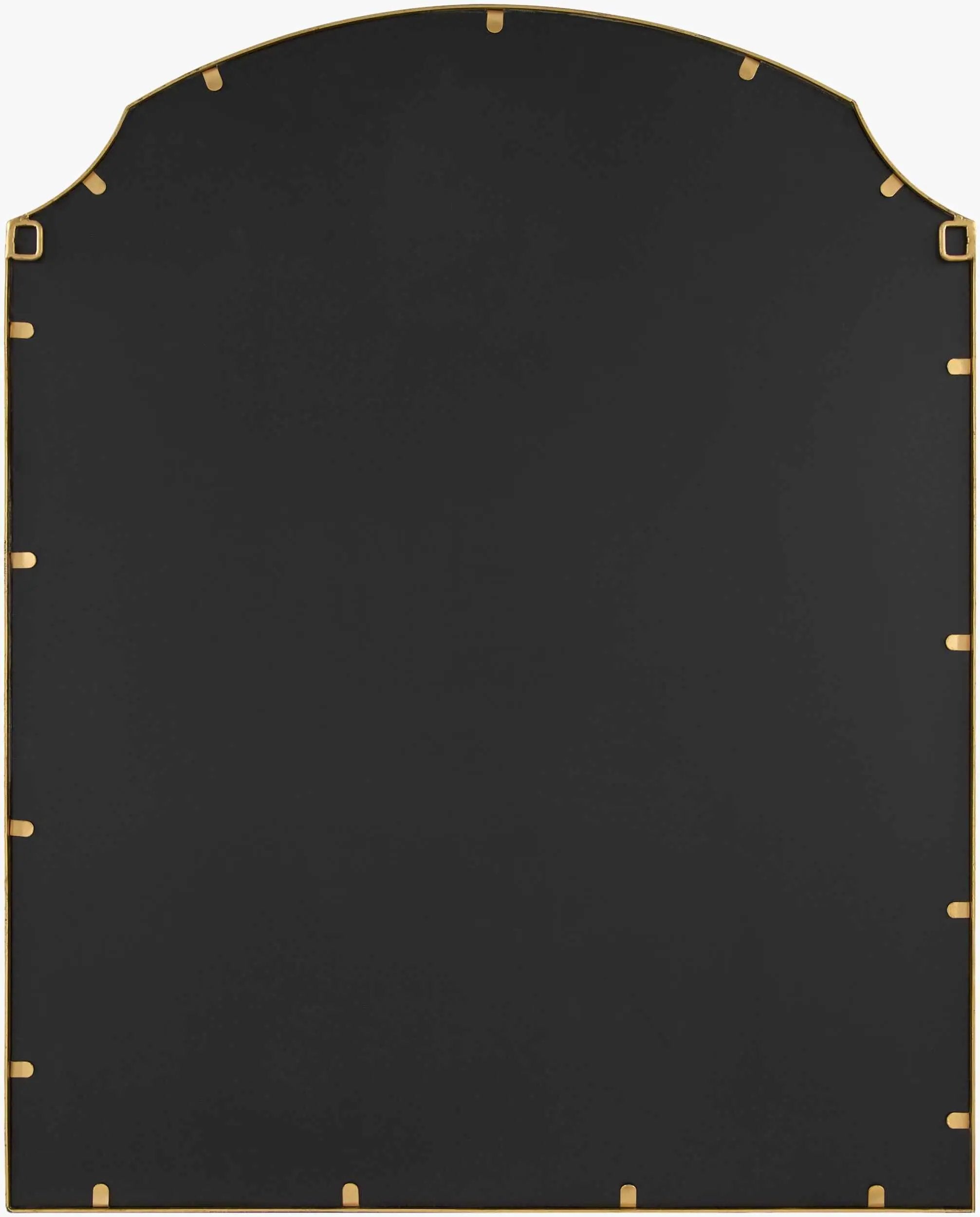 Catai Gold Mirror with Iron Base by Boutique Rugs