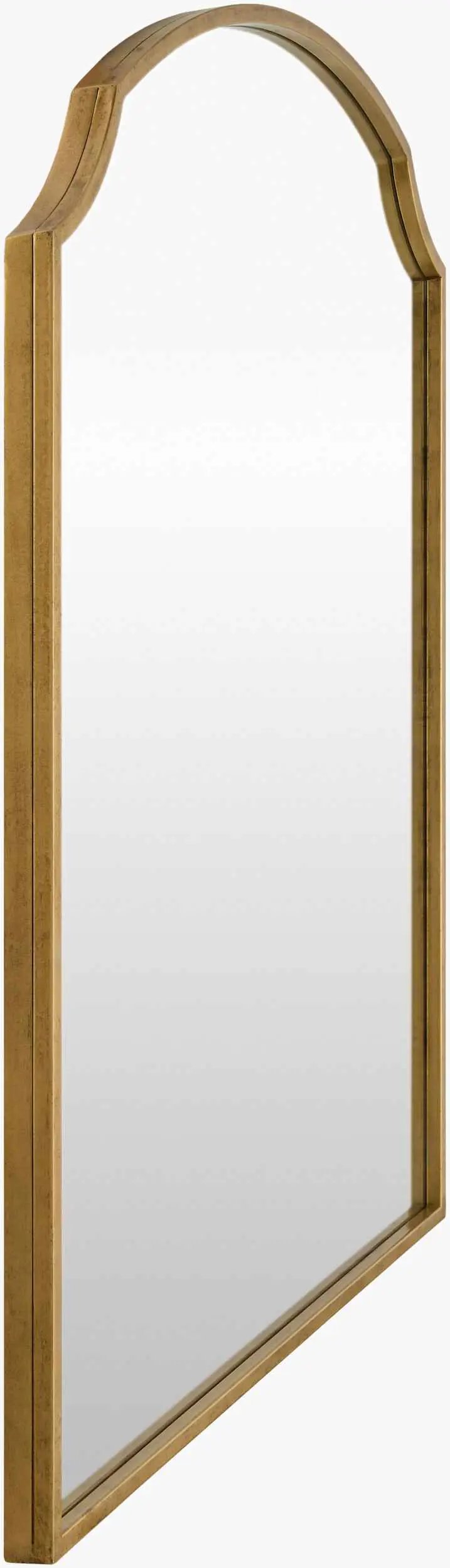 Catai Gold Mirror with Iron Base by Boutique Rugs