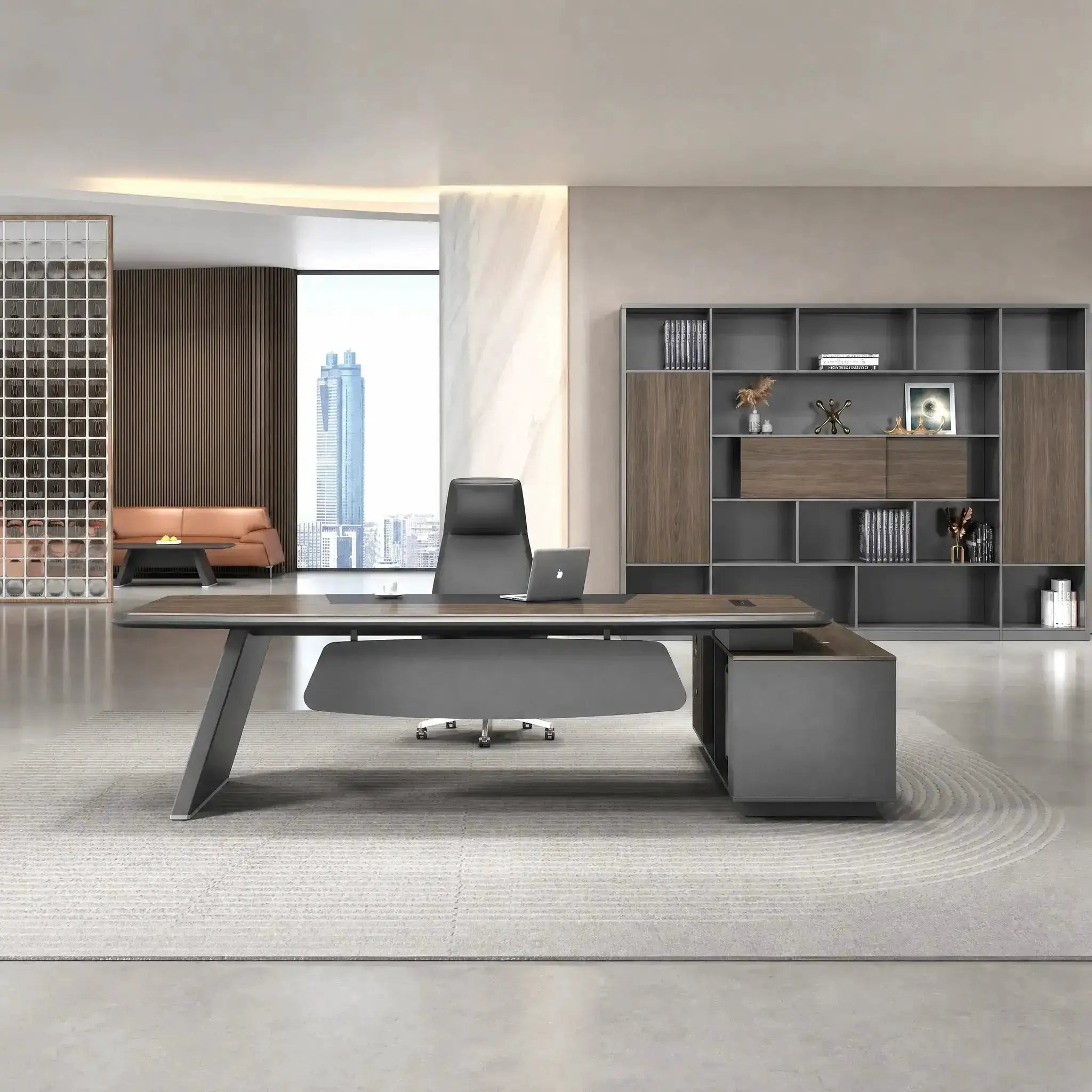 Corely · Modern L-Shaped Executive Desk by Arc Grove