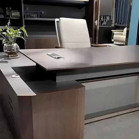 Cole · Modern L-Shaped Executive Desk by Arc Grove