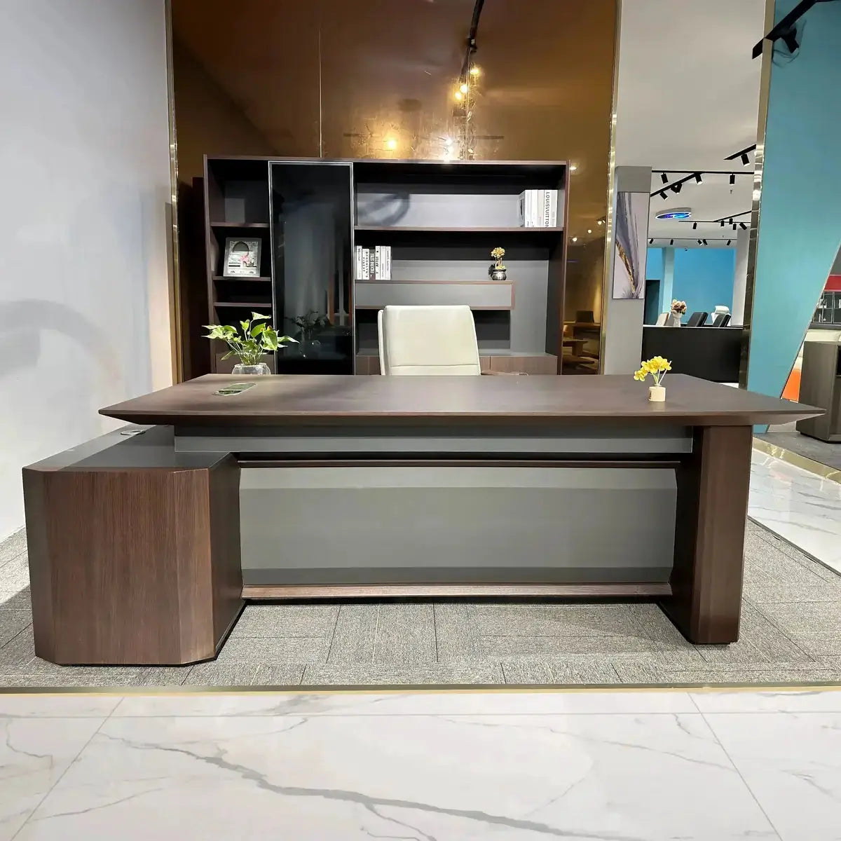 Cole · Modern L-Shaped Executive Desk by Arc Grove