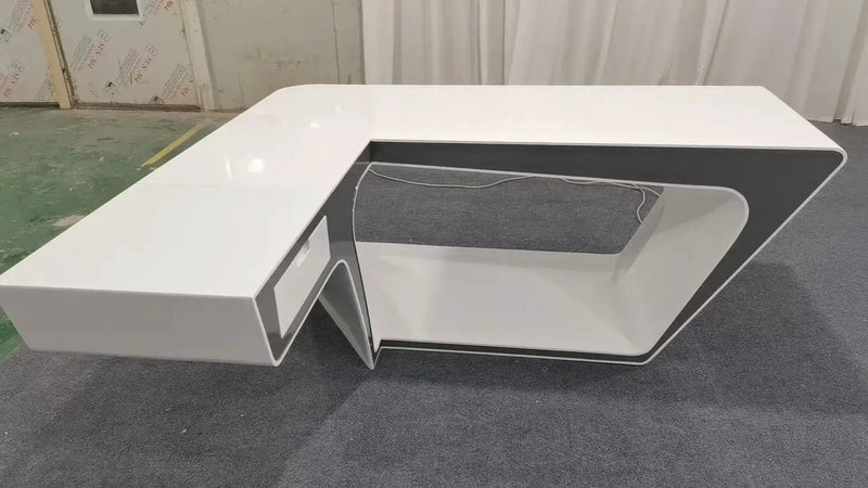 Chevron · L-Shaped Executive Desk by Arc Grove
