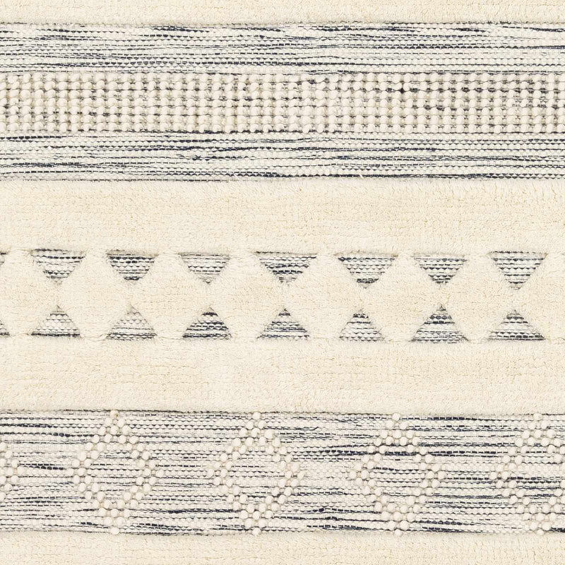 Corry Cream&Black Wool Rug - Clearance by Boutique Rugs