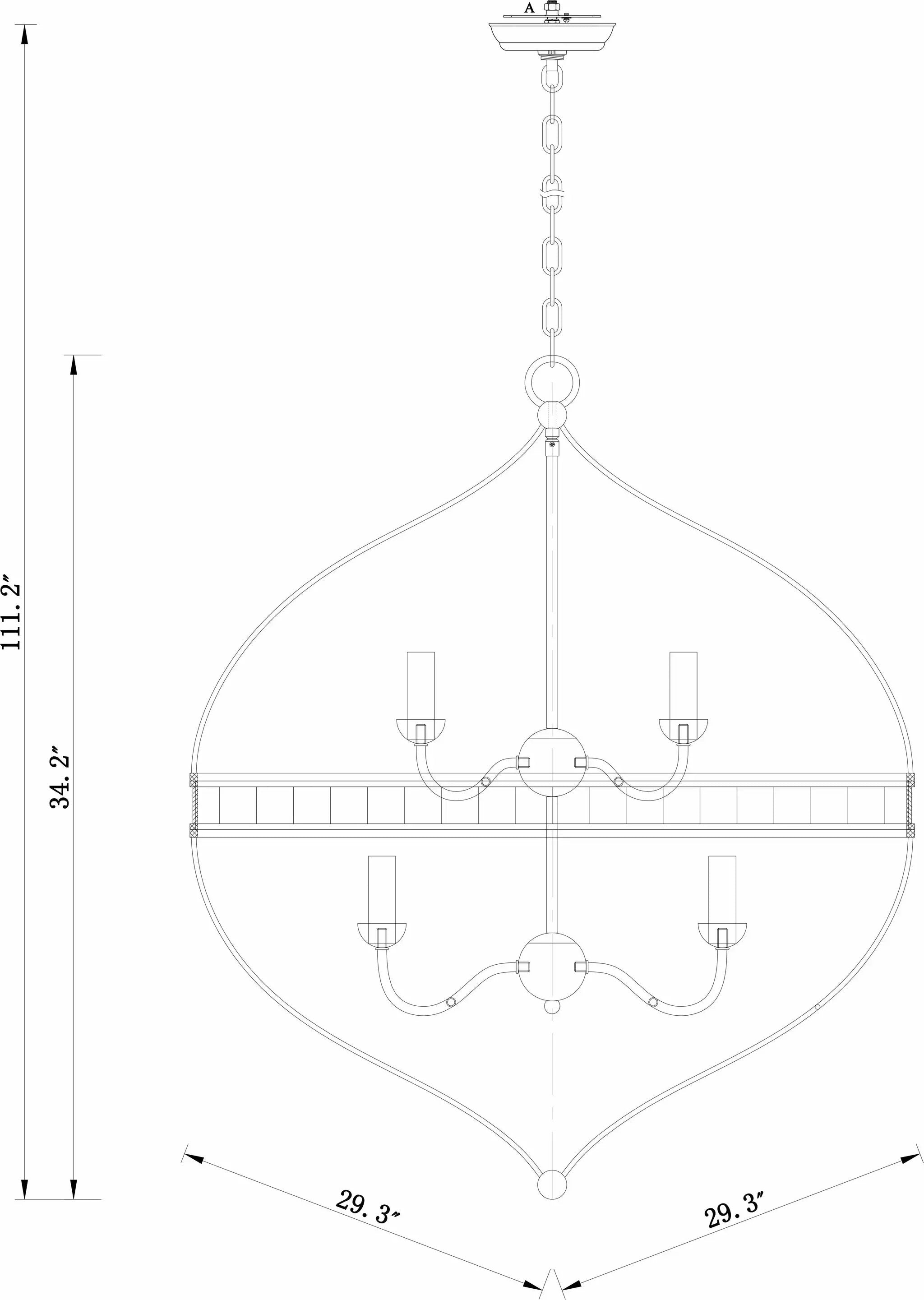 Corunna Ceiling Light - Clearance by Boutique Rugs