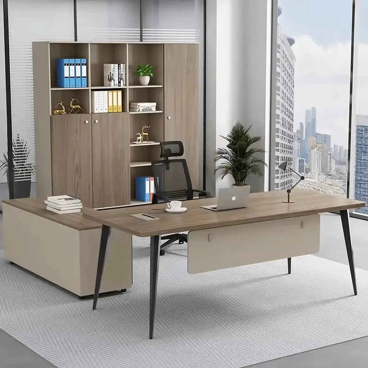 Tawn · Office Desk w/ Mobile Storage by Arc Grove