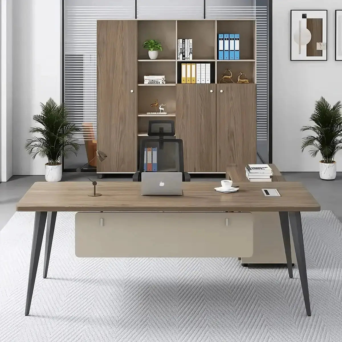 Tawn · Office Desk w/ Mobile Storage by Arc Grove
