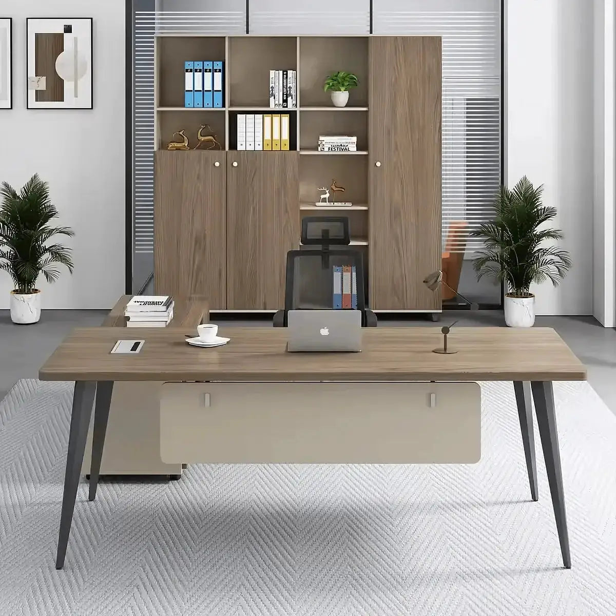 Tawn · Office Desk w/ Mobile Storage by Arc Grove