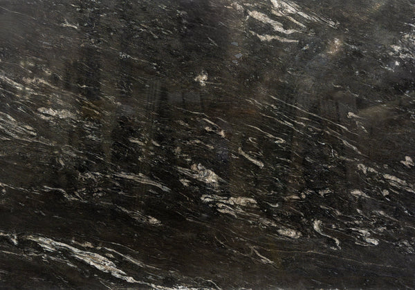 Cosmic Black Polished Granite Slab Random