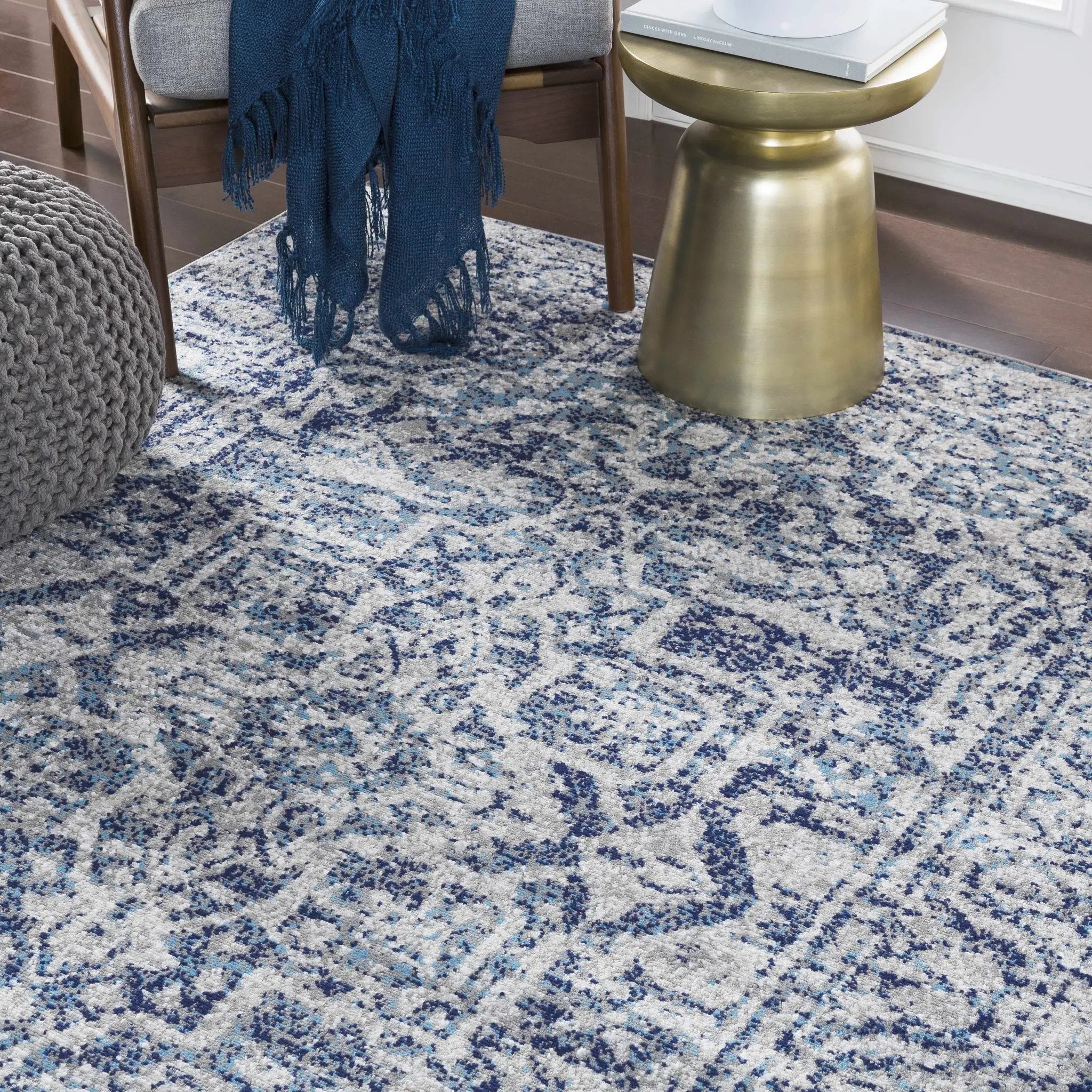 Costigan Traditional Navy Rug by Boutique Rugs