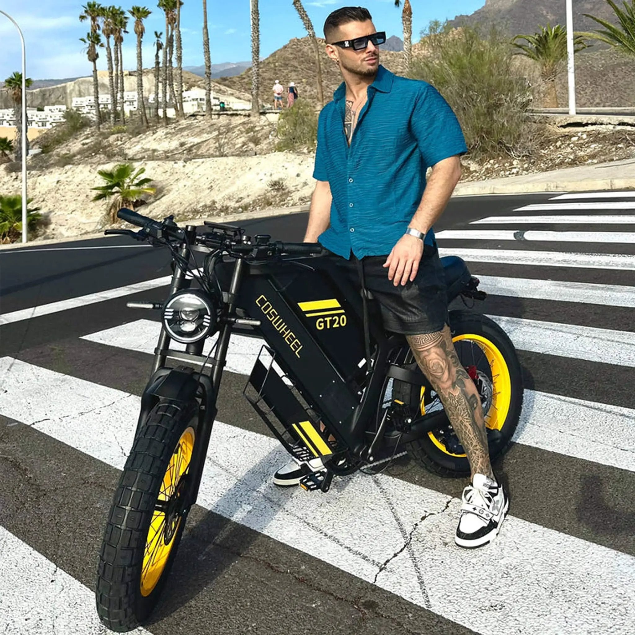 Coswheel GT20 48V/25AH 1500W Full-Suspension Fat Tire Electric Bike (SAK64092) by SAKSBY WHOLESALE