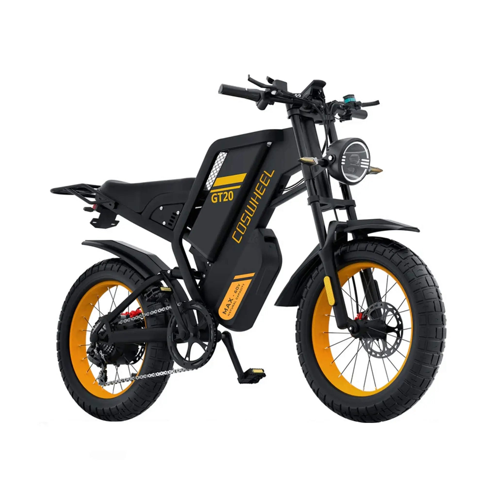 Coswheel GT20 Max 60V/40AH 2000W Dual-Battery Fat Tire Electric Bike (SAK30971) by SAKSBY WHOLESALE