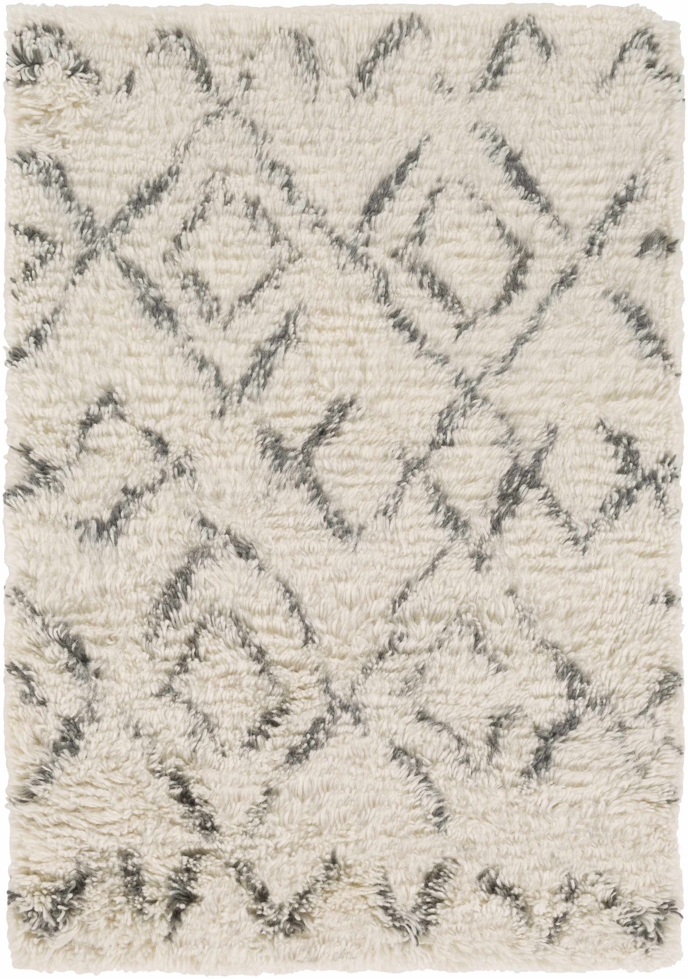 Cotgrave 2x3 Cream Trellis Small Wool Rug - Clearance by Boutique Rugs