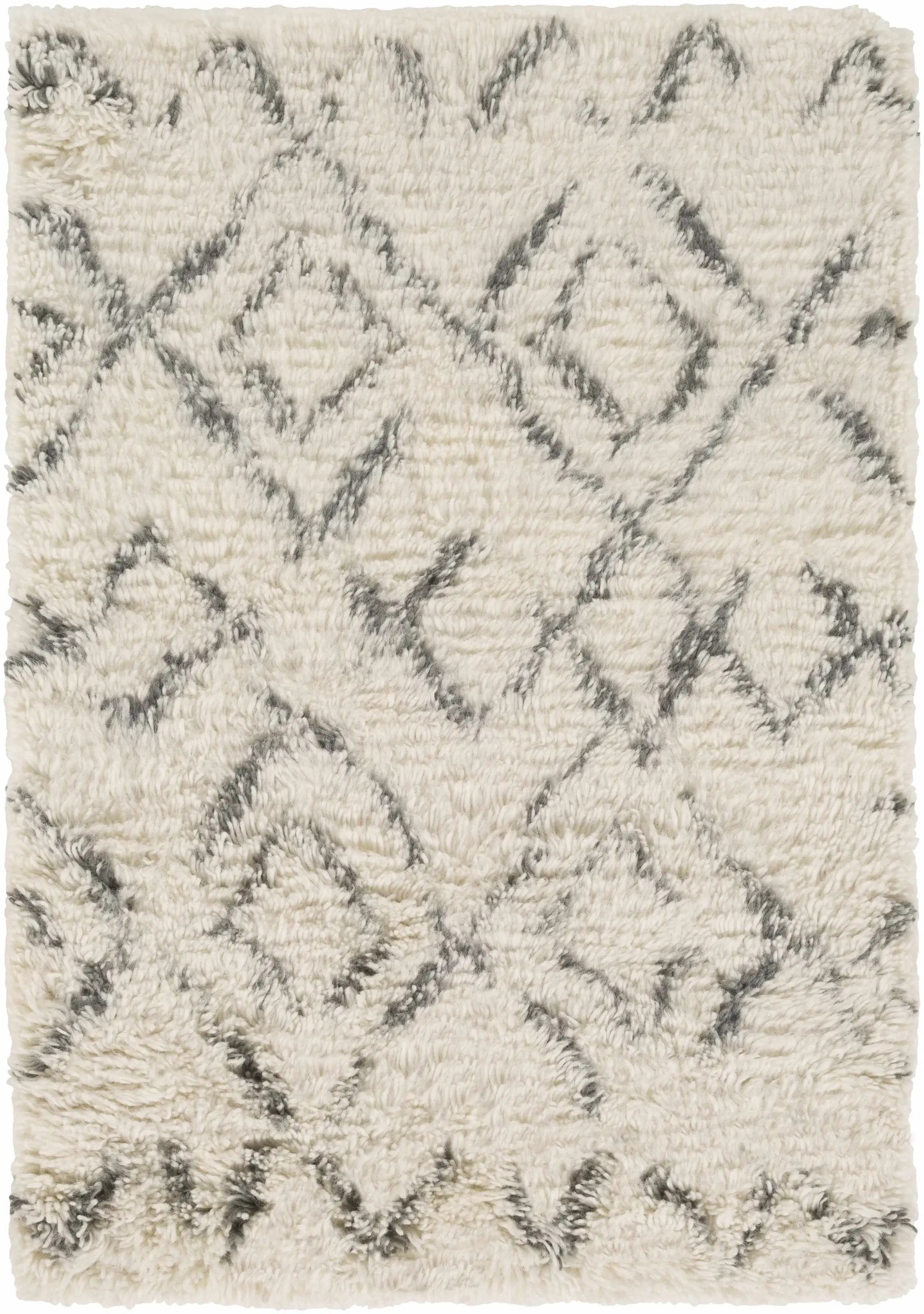 Cotgrave 2x3 Cream Trellis Small Wool Rug - Clearance by Boutique Rugs