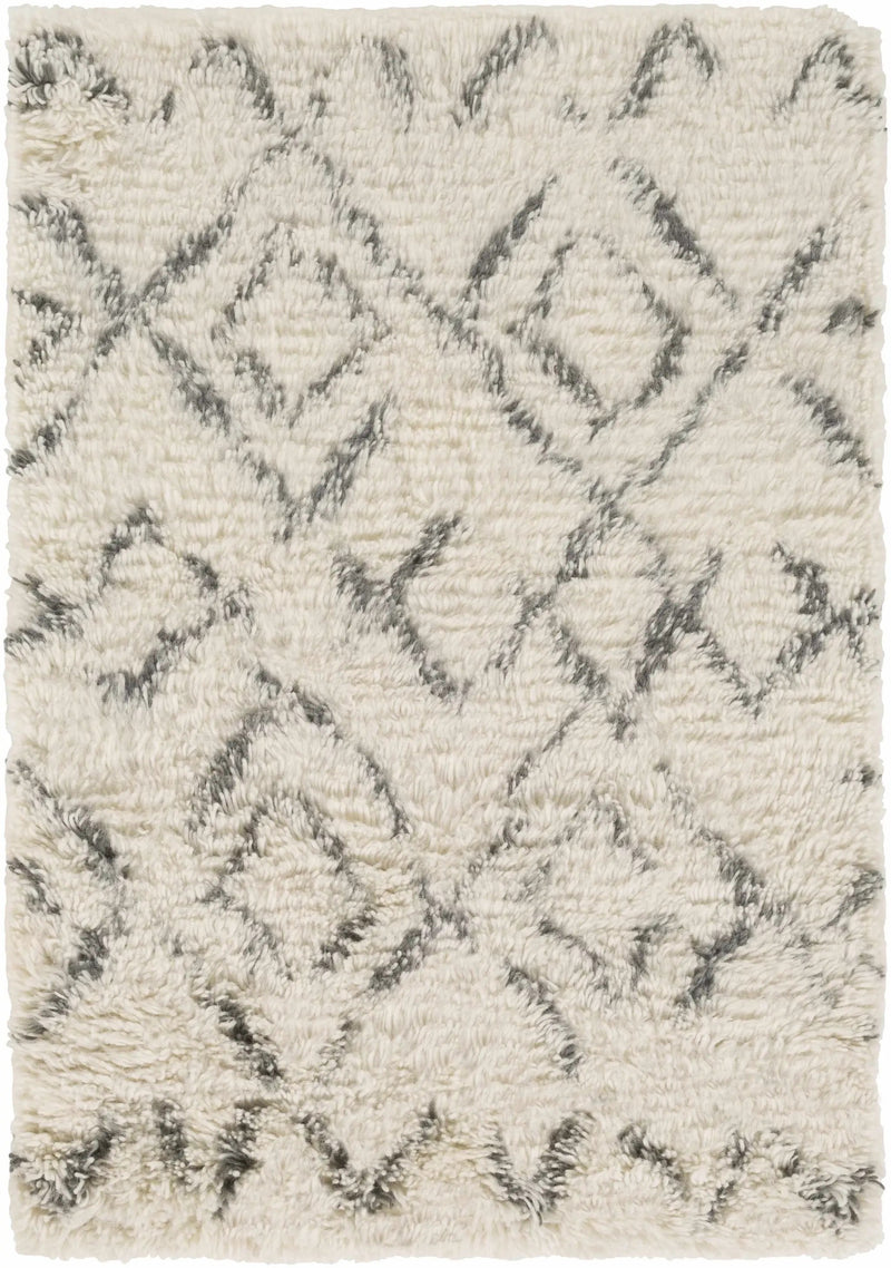 Cotgrave 2x3 Cream Trellis Small Wool Rug - Clearance by Boutique Rugs