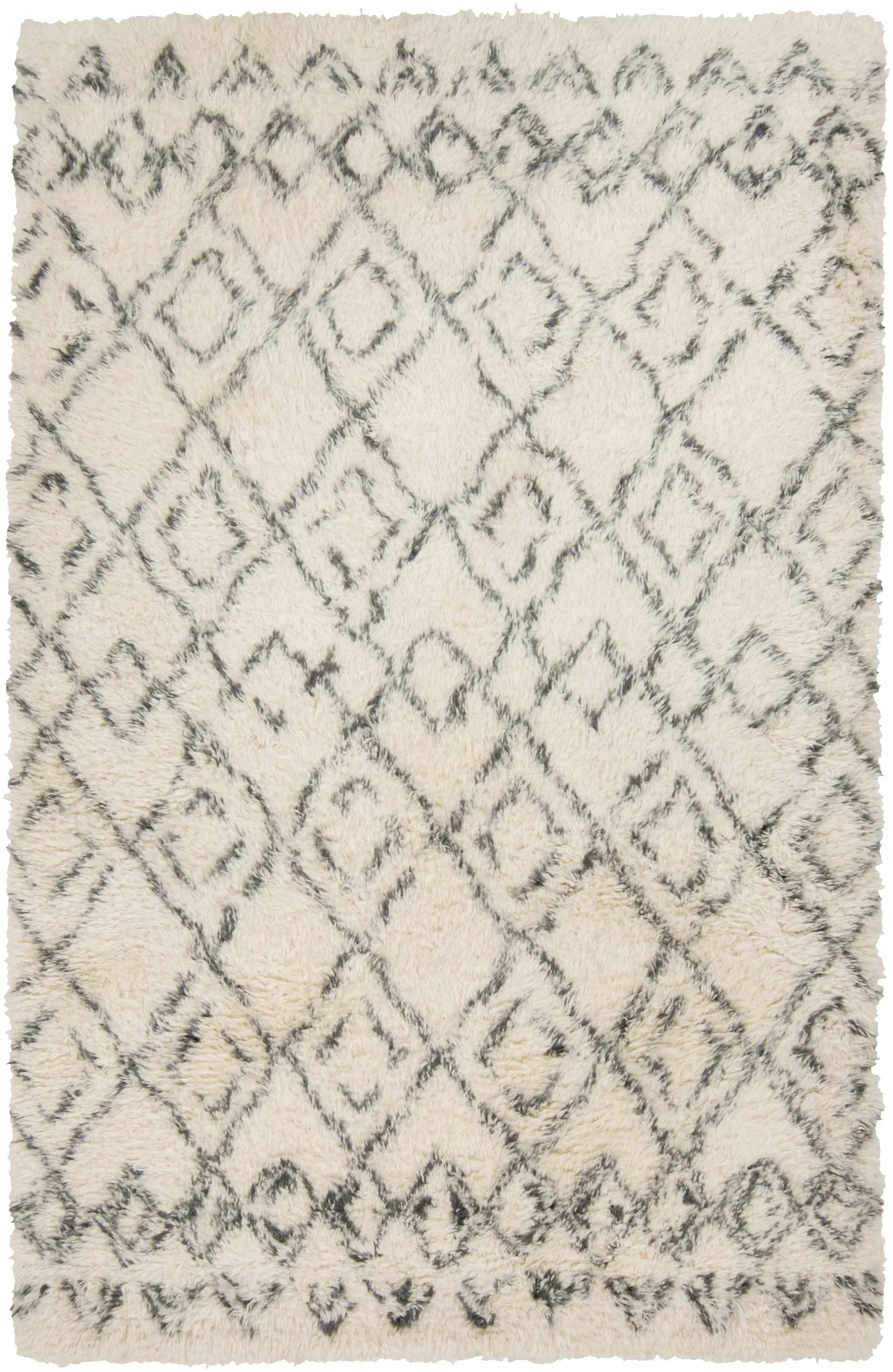 Cotgrave 2x3 Cream Trellis Small Wool Rug - Clearance by Boutique Rugs
