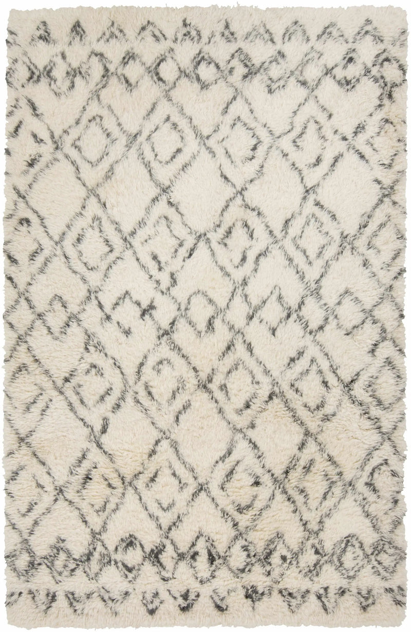 Cotgrave 2x3 Cream Trellis Small Wool Rug - Clearance by Boutique Rugs