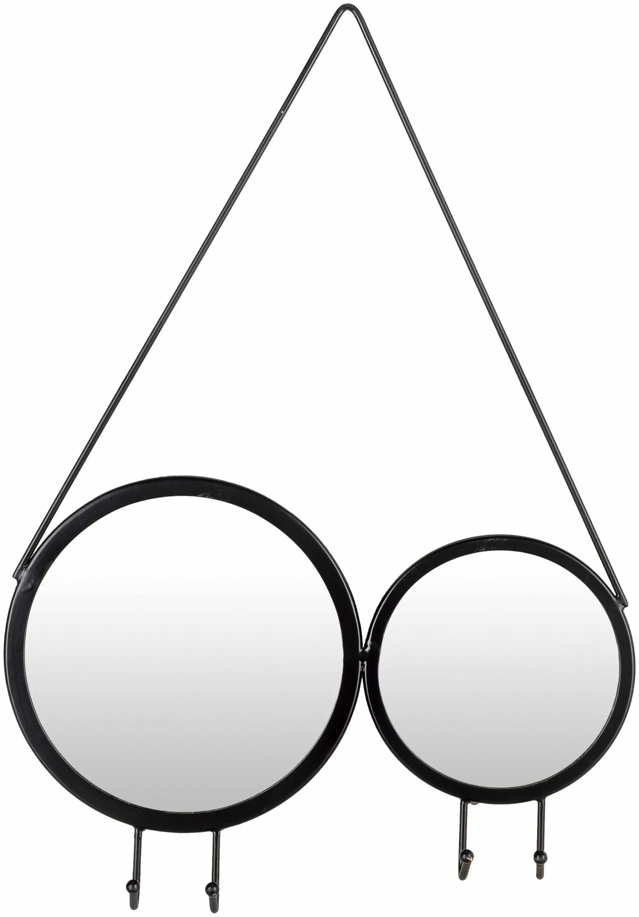 Cotmon Black Iron Frame Mirror - Clearance by Boutique Rugs