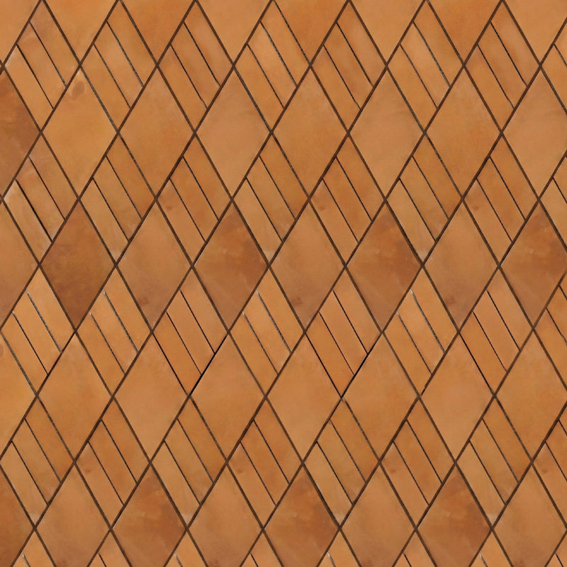 Cotto Natural Genoa Terracotta Mosaics 11 1/2x14 Terracotta Natural 12x18 Mosaics