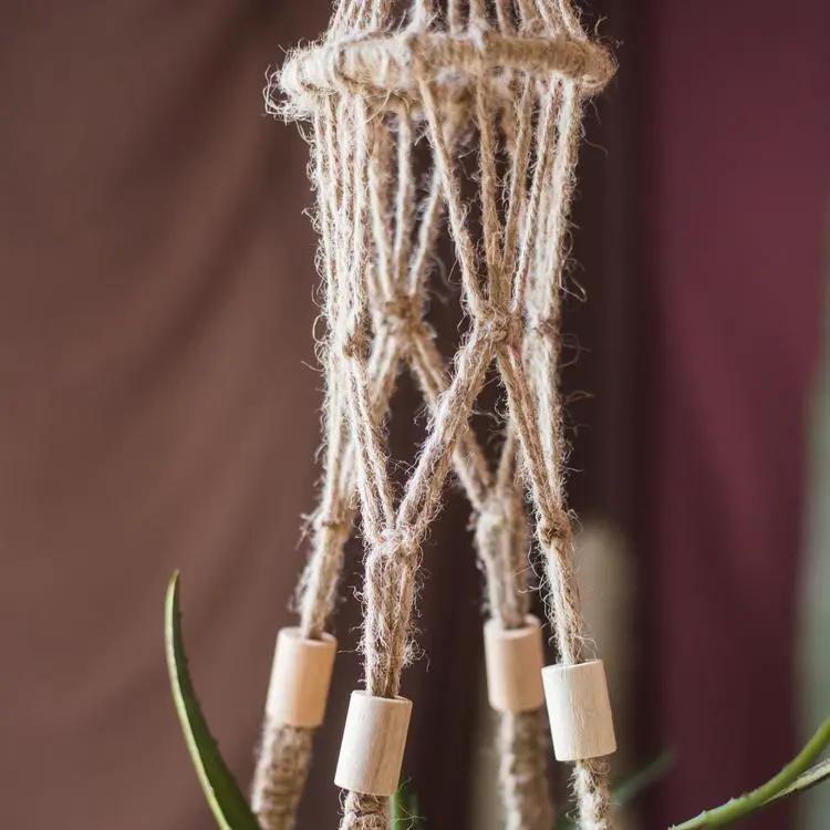 Cotton Hemp Rope Planter Hanger by RusticReach