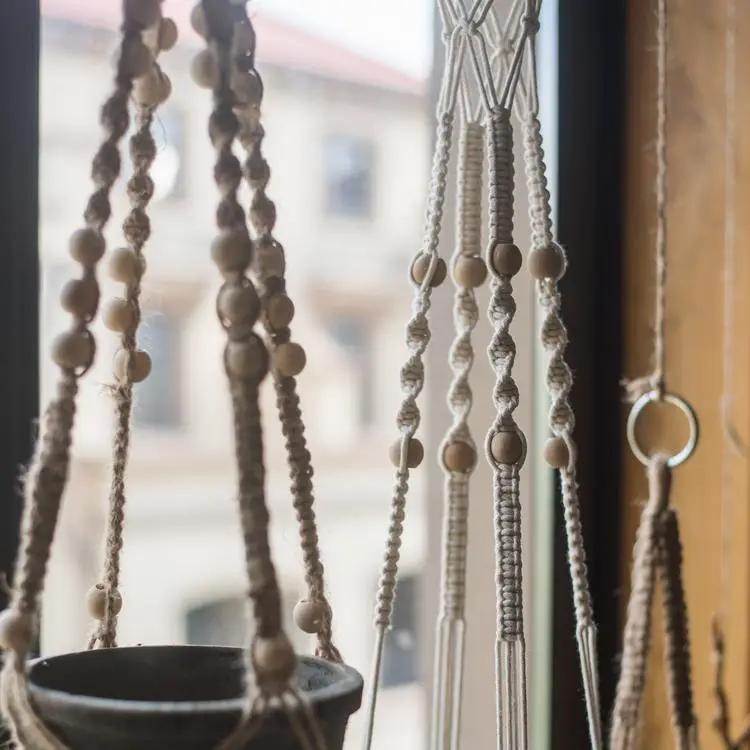 Cotton Hemp Rope Planter Hanger by RusticReach