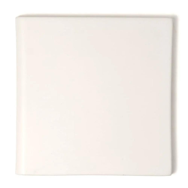 Cotton Matte Bullnose Ceramic Moldings 6x6