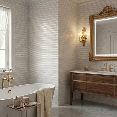 White Glass Mosaics