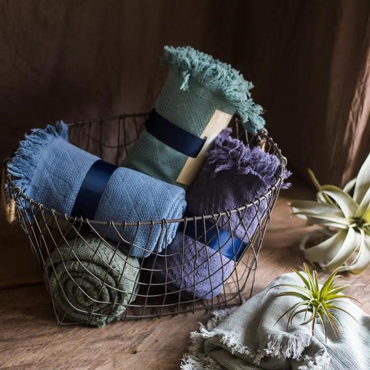 Cotton Throw Sofa Blanket by RusticReach