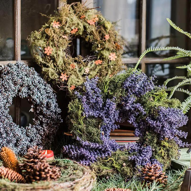 Country Small Silk Wreath in Various Design by RusticReach