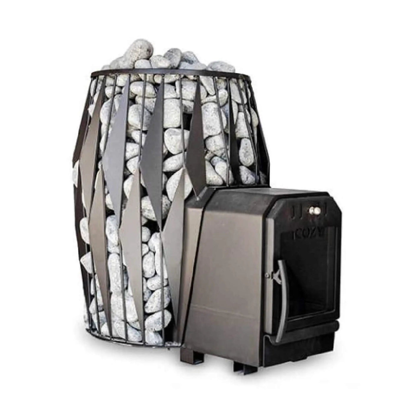 Cozy Heat OG Thru-Wall Sauna Stove With Sauna Stones [COZY OG-TW] (SAK75861) by SAKSBY WHOLESALE