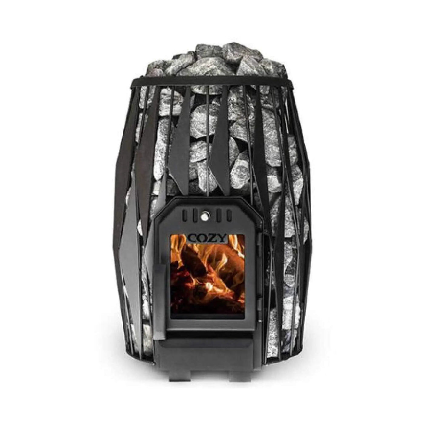 Cozy Heat OG Wood-Burning Sauna Stove With Sauna Stones [COZY OG] (SAK37298) by SAKSBY WHOLESALE