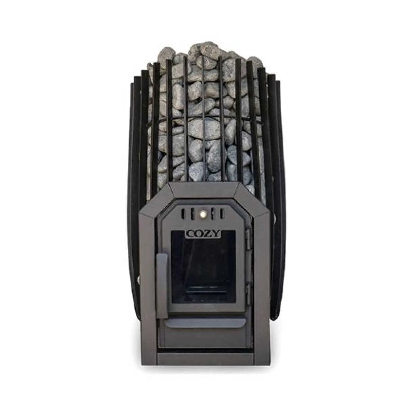 Cozy Heat SW Thru-Wall Wood Burning Sauna Stove With Sauna Stones [COZY SW-TW] (SAK69342) by SAKSBY WHOLESALE