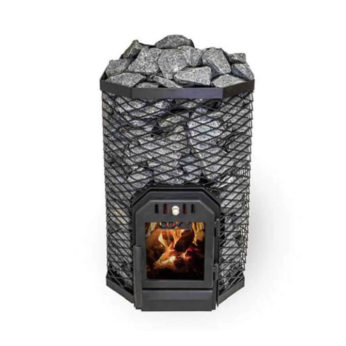 Cozy Heat Wood-Burning Floor Mount Sauna Stove With Chimney Kit And Sauna Stones [COZY] (SAK57382) by SAKSBY WHOLESALE