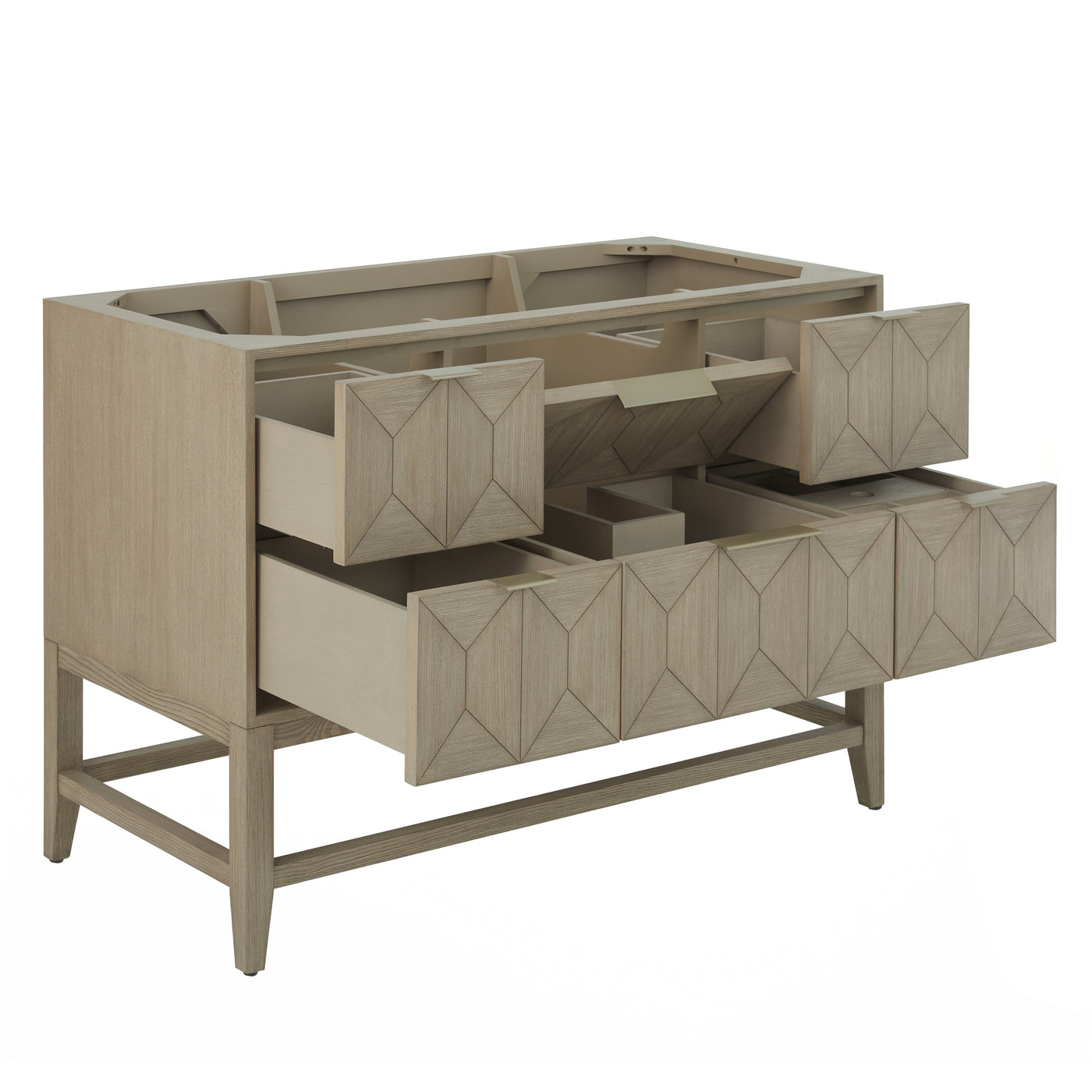 James Martin Emmeline 48" Single Bathroom Vanity, Pebble Oak by James Martin