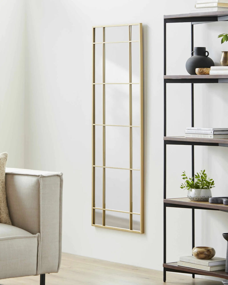 Cersosimo Round Gold Framed Mirror by Boutique Rugs