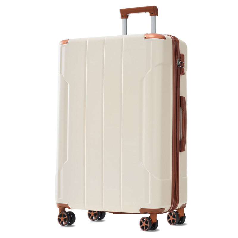 Brown & White 6-Piece Expandable Hardshell Luggage Set, photo 14 of 20