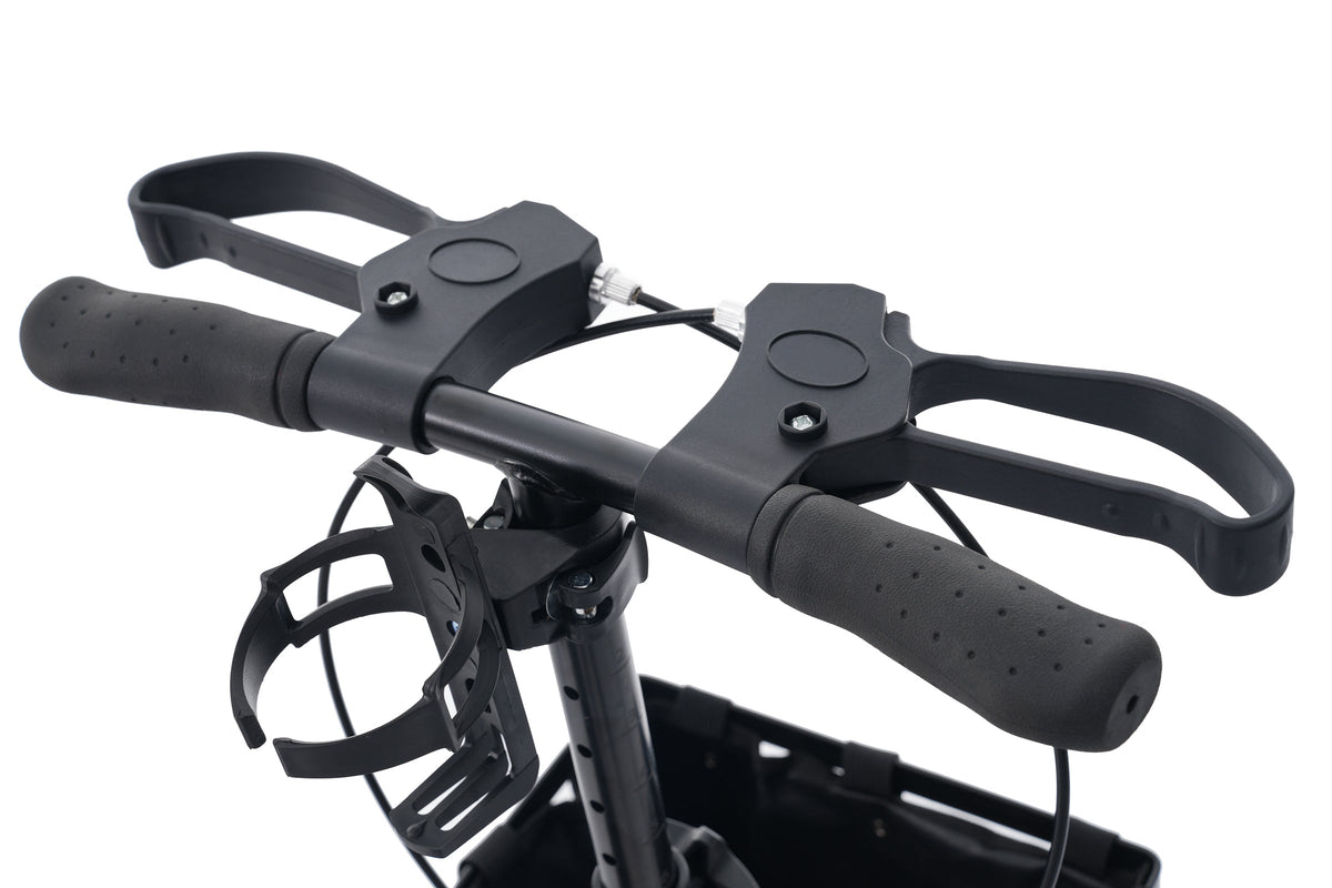 Knee Scooter for Adults with 8-Inch Wheels, Dual Brakes, Adjustable Handlebar, Black, photo 7 of 10