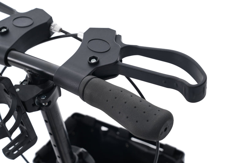 Knee Scooter for Adults with 8-Inch Wheels, Dual Brakes, Adjustable Handlebar, Black, photo 8 of 10
