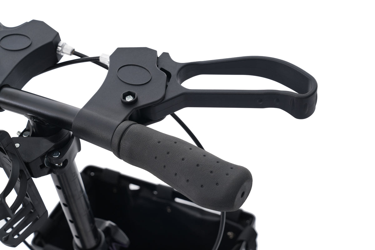 Knee Scooter for Adults with 8-Inch Wheels, Dual Brakes, Adjustable Handlebar, Black, photo 9 of 10