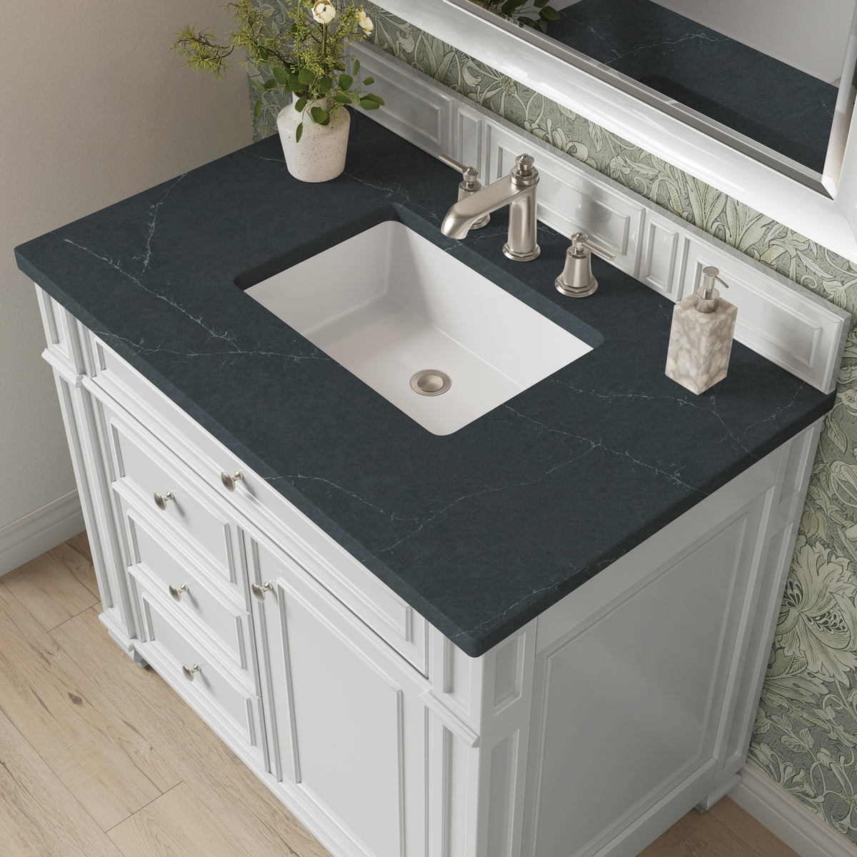 James Martin Bristol 36" Single Bathroom Vanity, Bright White, view 28