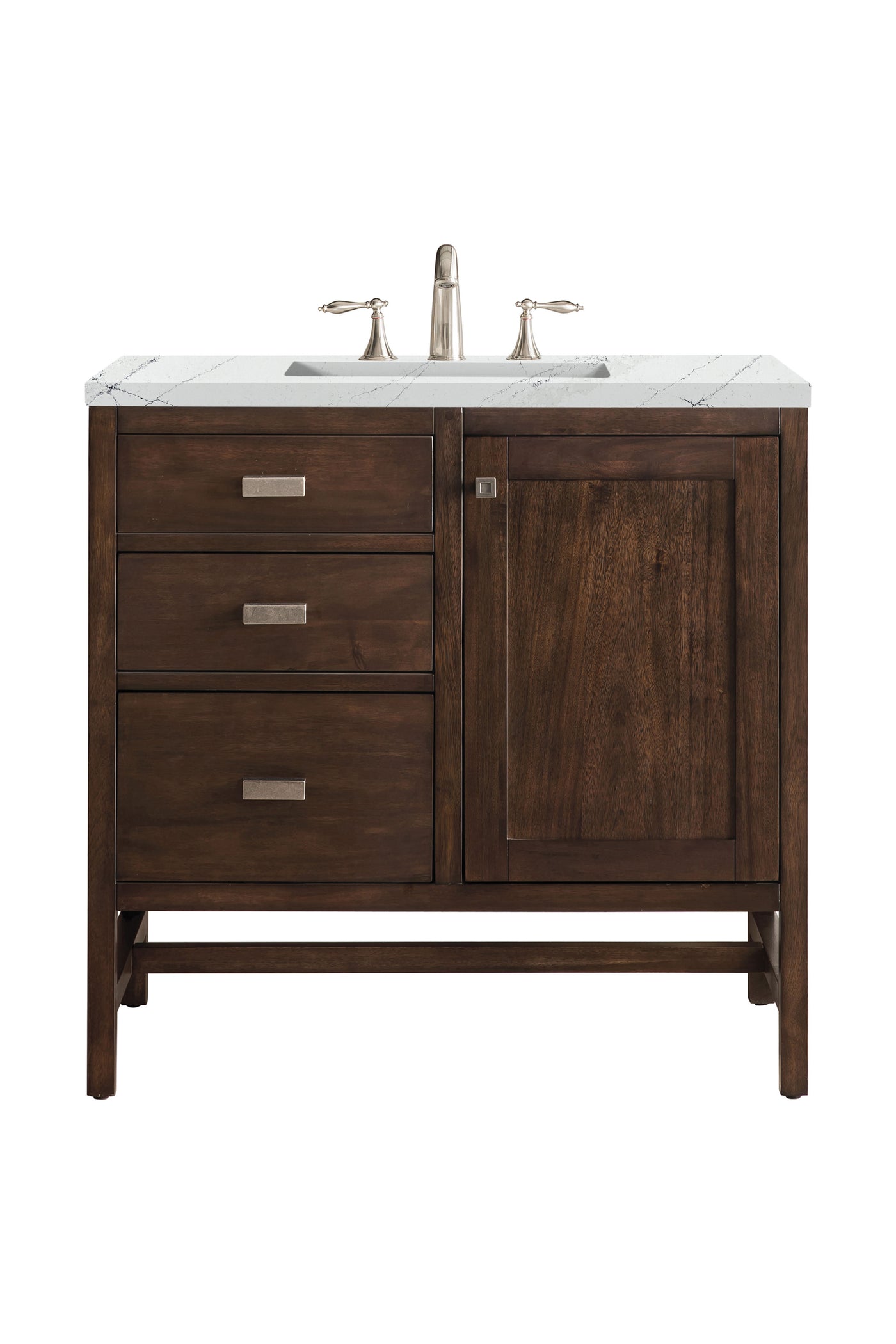 James Martin Addison 36" Single Bathroom Vanity, Mid-Century Acacia by James Martin
