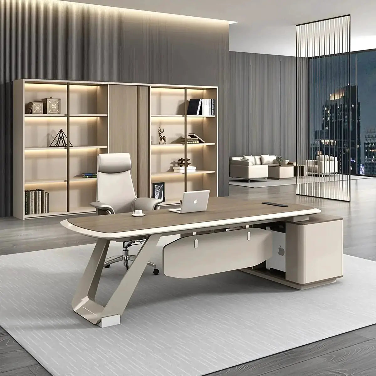 Tiller · Modern Executive L-Shaped Desk by Arc Grove