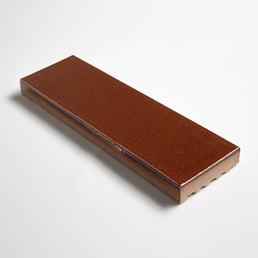 Crimson Leather Subway Glazed Terracotta Tiles 2 1/4x7 9/16 Thin Brick Leather 2x8 Tiles — 1