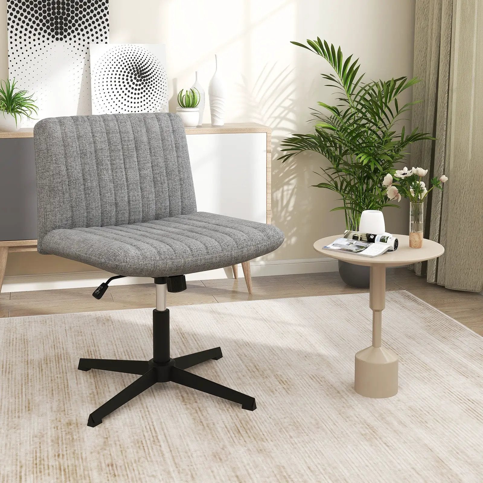 Criss Cross Legged Chair No Wheels 120¬∞ Rocking Adjustable Height by DirectDeals