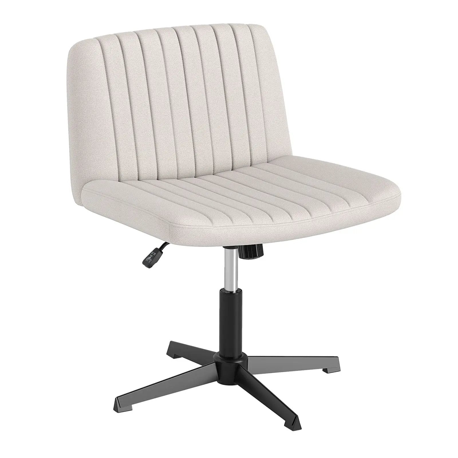 Criss Cross-Legged Swivel Desk Chair No Wheels by DirectDeals