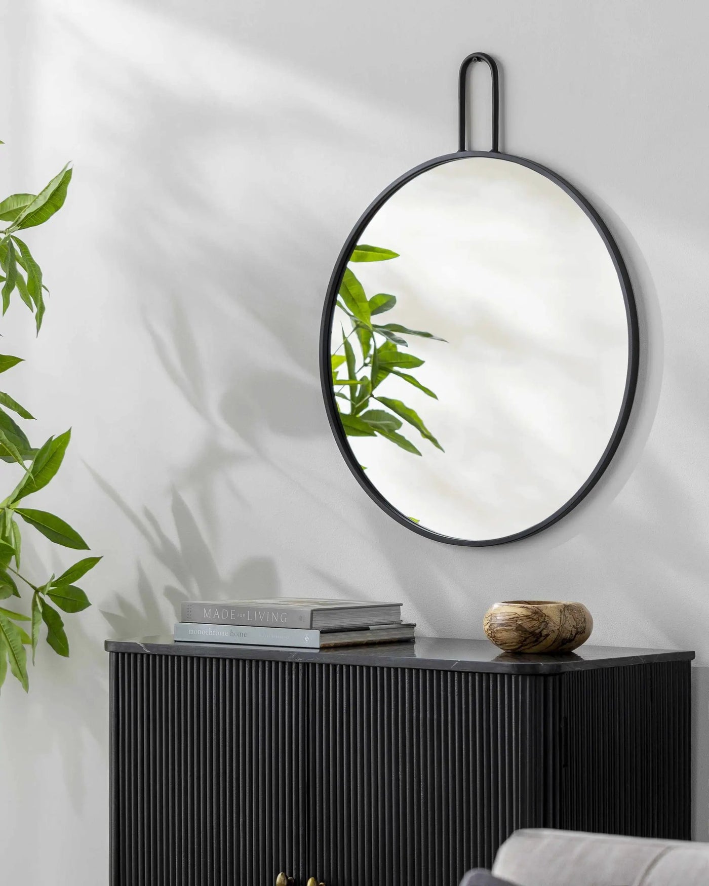 Comaltepec Black Metal Mirror - Clearance by Boutique Rugs