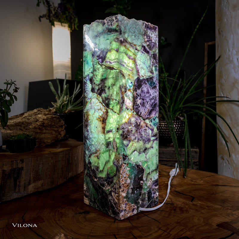 Crystal Lamp (Fluorite Table Lamp #3), photo 4 of 11