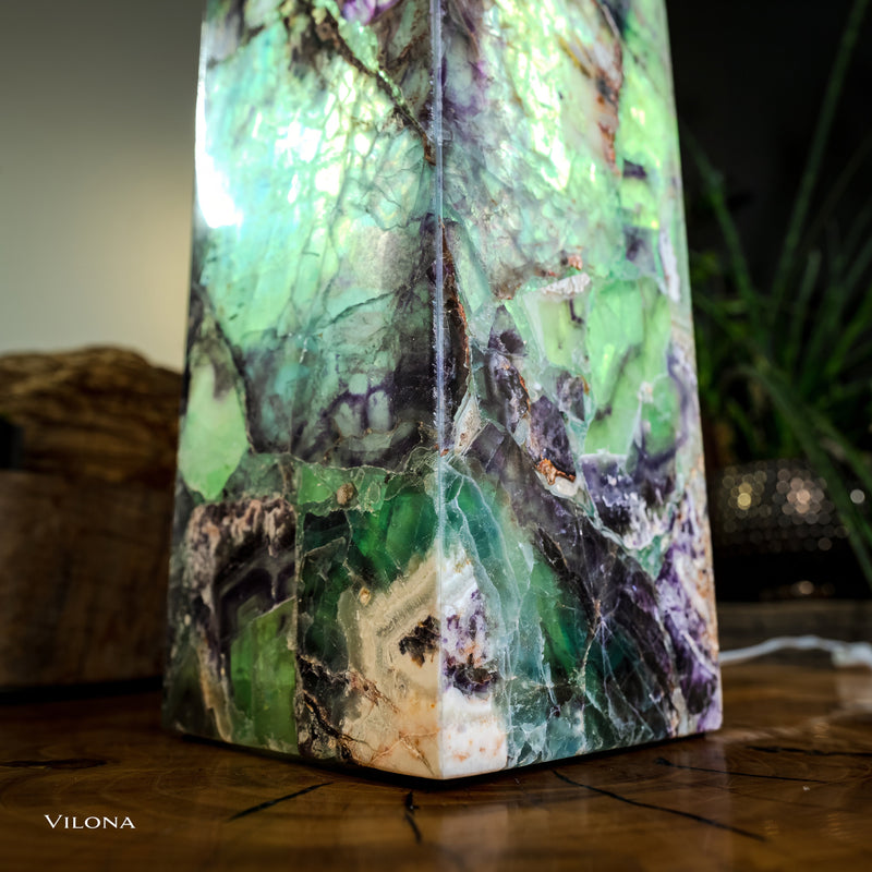 Crystal Lamp (Fluorite Table Lamp #3), photo 10 of 11