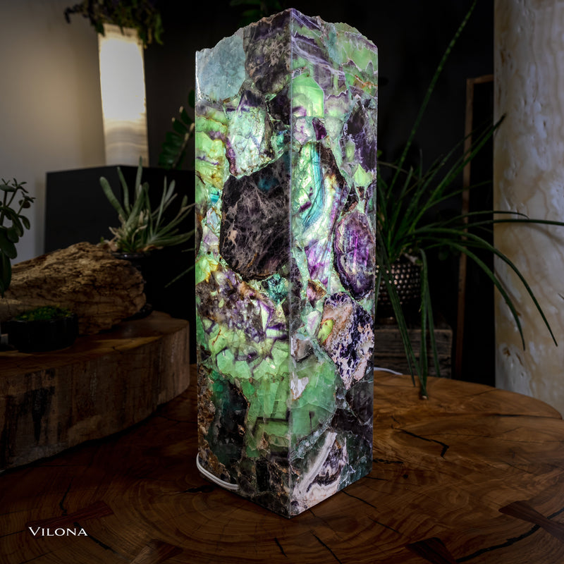 Crystal Lamp (Fluorite Table Lamp #3), photo 3 of 11