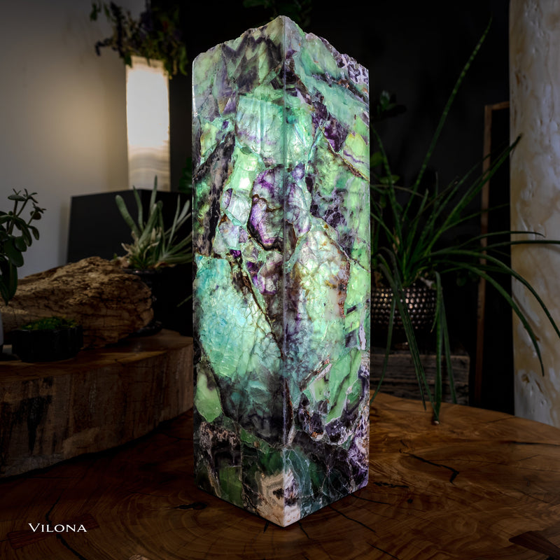 Crystal Lamp (Fluorite Table Lamp #3), photo 5 of 11