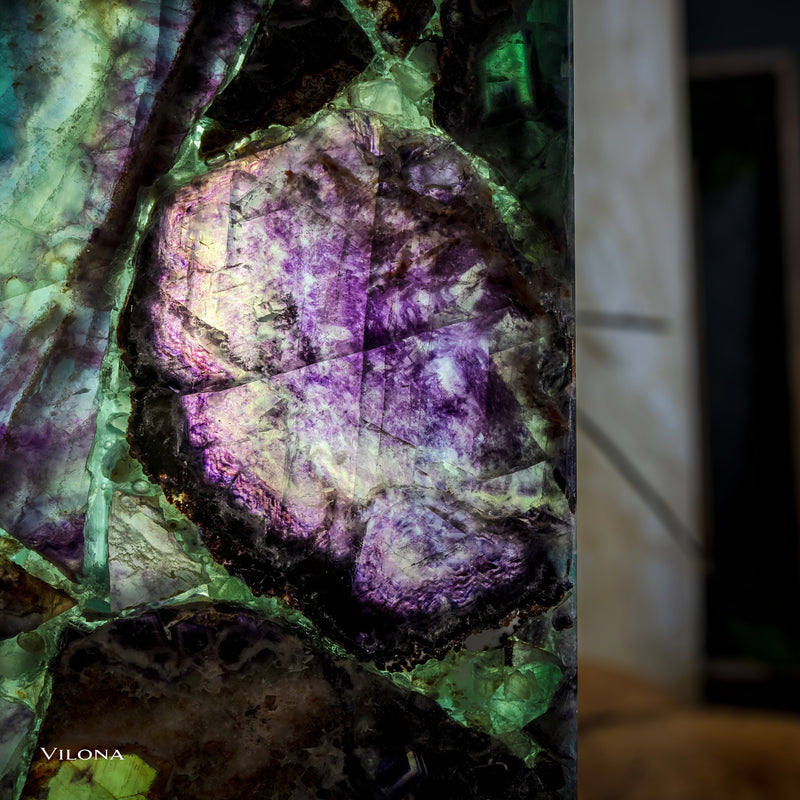 Crystal Lamp (Fluorite Table Lamp #3), photo 2 of 11